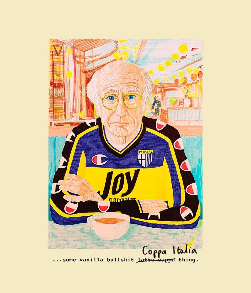 LATTE COPPA ITALIA Felpa Girocollo