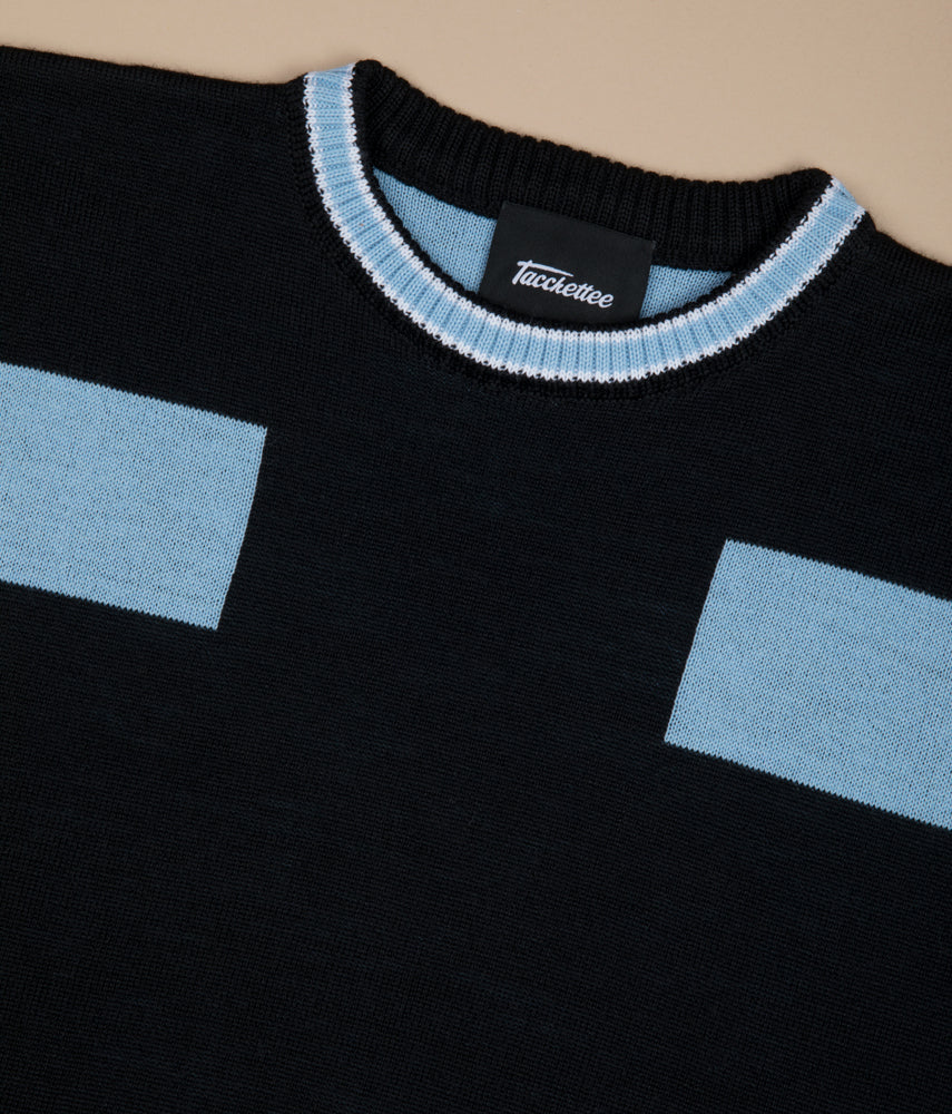 THE WHITE AND THE LIGHT BLUE Seven Sisters Jacquard knitwear