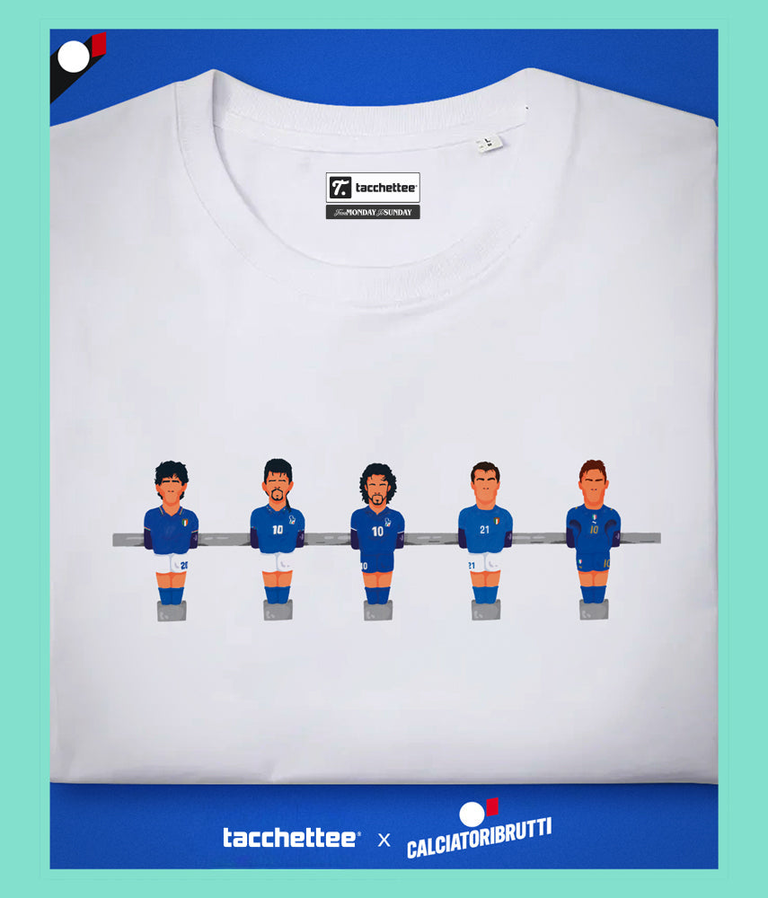 Azzurri - Tacchettee X CALCIATORIBRUTTI T-shirt stampata - Tacchettee