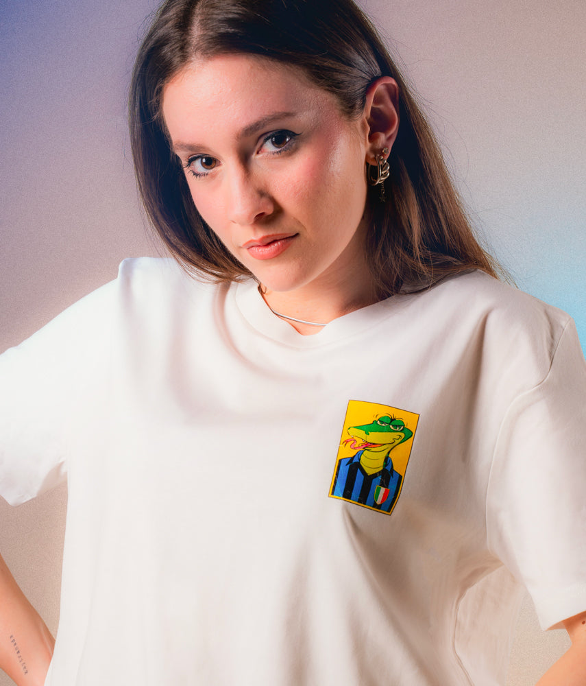 BISCIONE FIGURINA T-shirt stampata