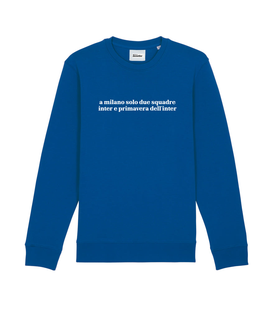 A MILANO SOLO DUE SQUADRE Felpa girocollo — Tacchettee
