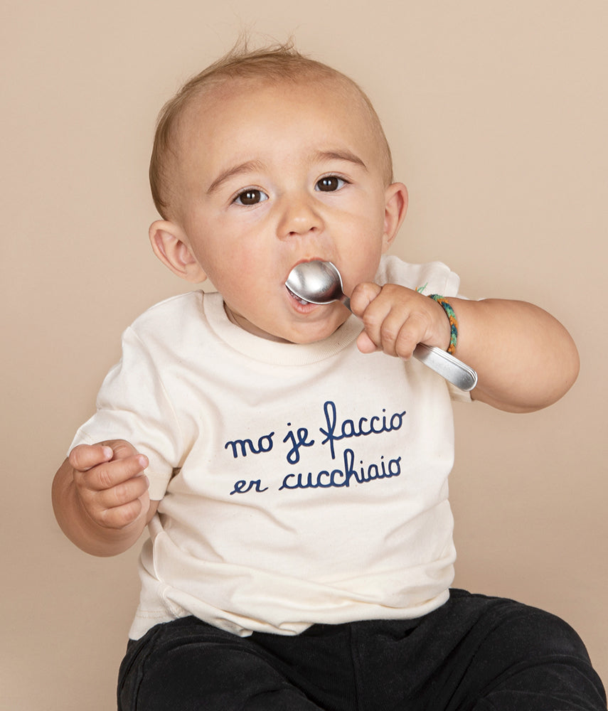 MO' JE FACIO ER CUCCHIAIO Baby T-shirt