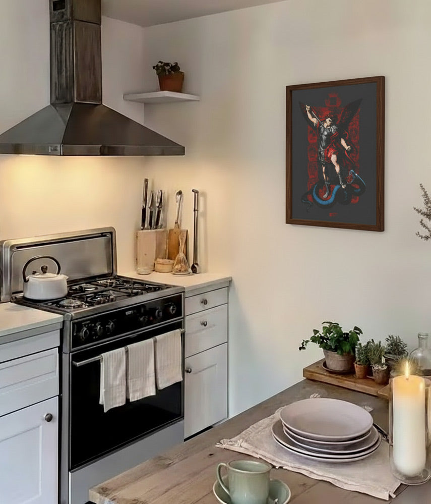 L'ANGELO DELL'INFERNO ROSSONERO Poster 50x70cm