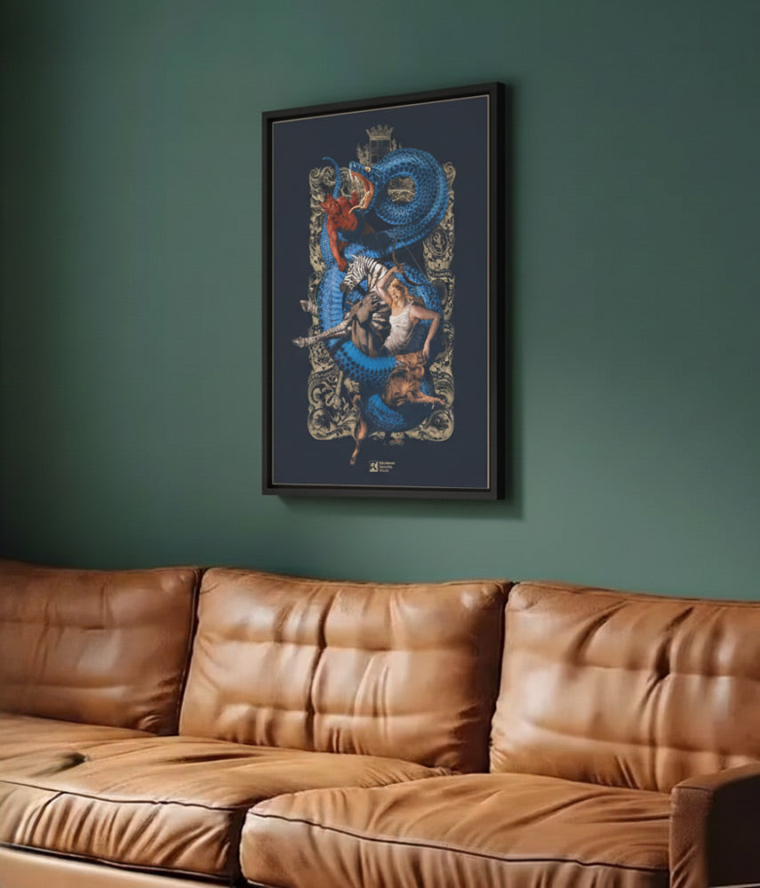 NELLA BOLGIA NERAZZURRA Poster 50x70cm