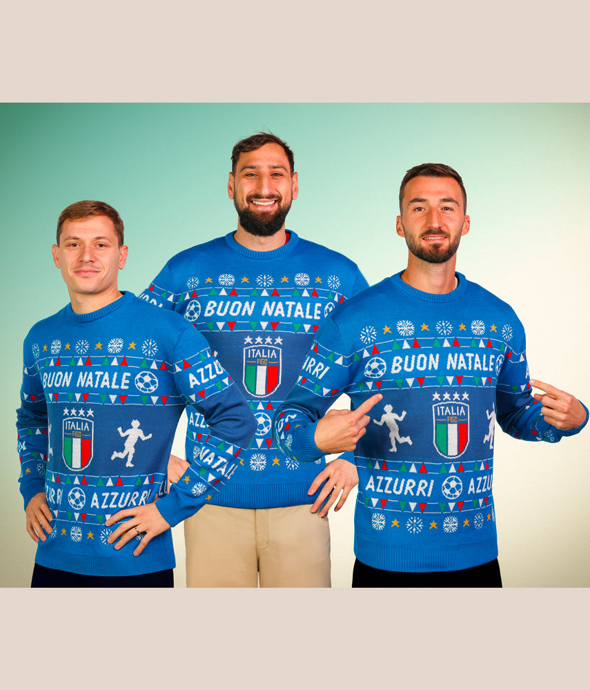 BUON NATALE FIGC Italia x Tacchettee Maglieria jaquard