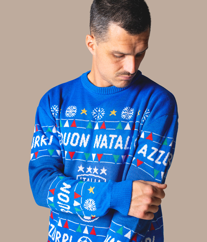BUON NATALE FIGC Italia x Tacchettee Maglieria jaquard
