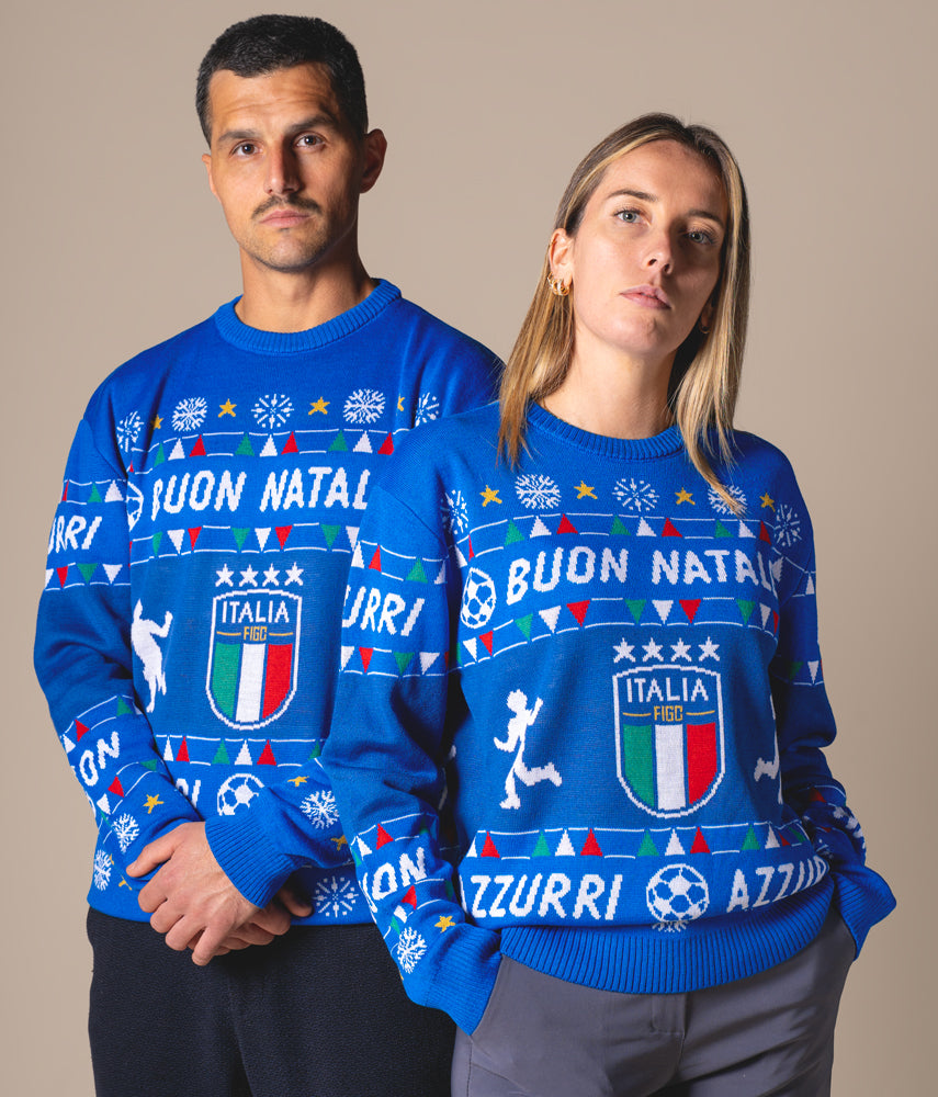 BUON NATALE FIGC Italia x Tacchettee Maglieria jaquard
