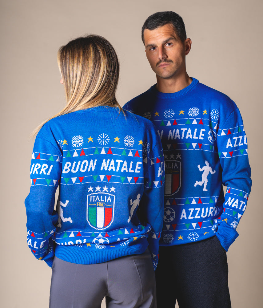BUON NATALE FIGC Italia x Tacchettee Maglieria jaquard