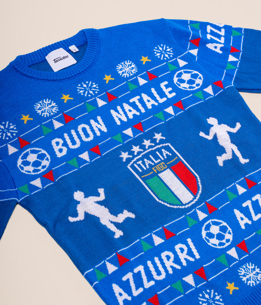 BUON NATALE FIGC Italia x Tacchettee Maglieria jaquard