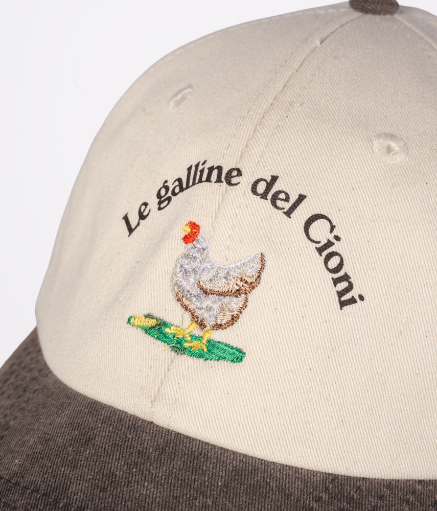LE GALLINE DEL CIONI Cappellino visiera bicolore