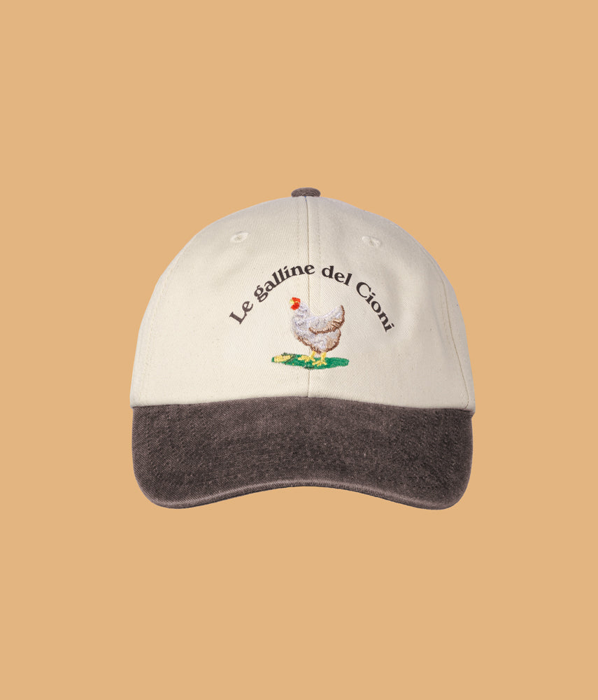 LE GALLINE DEL CIONI Cappellino visiera bicolore