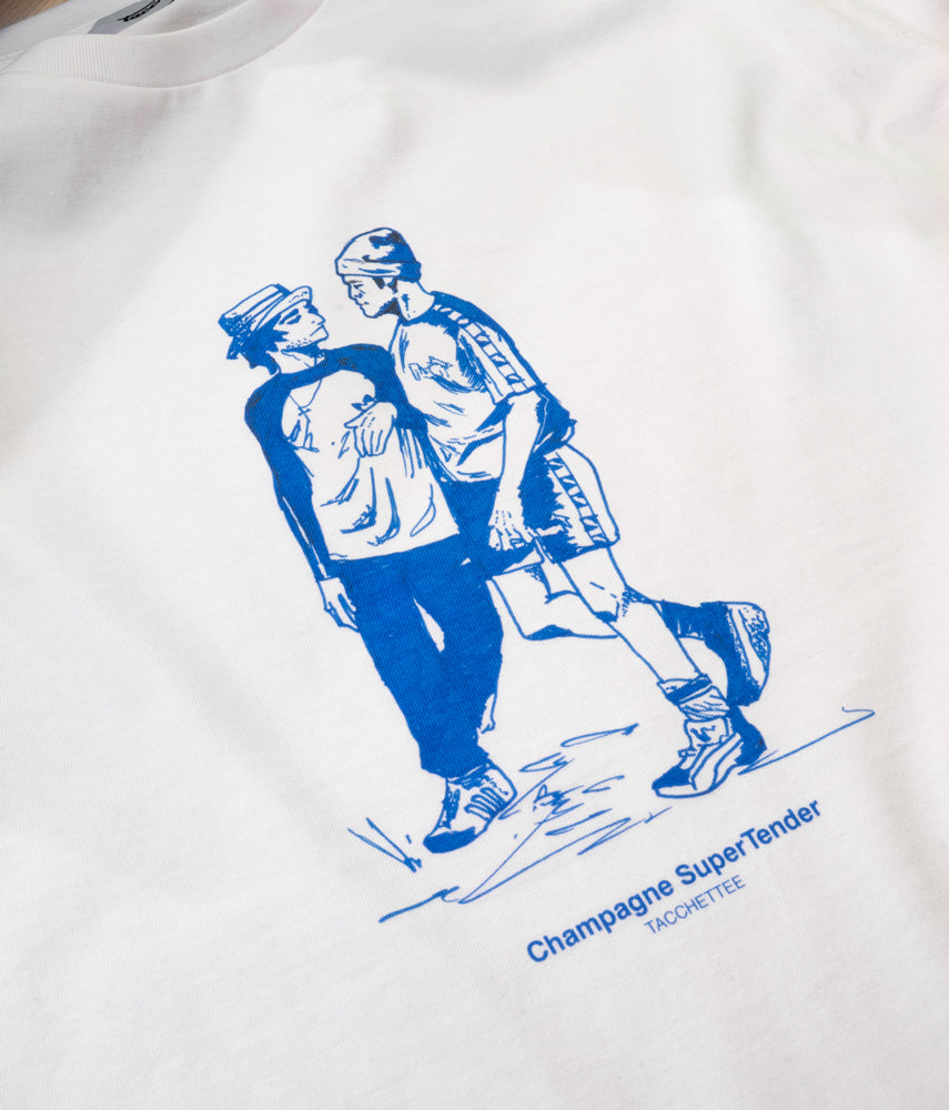 CHAMPAGNE SUPERTENDER T-shirt stampata