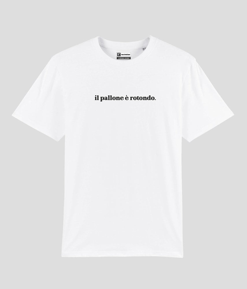 IL PALLONE È ROTONDO T-shirt stampata - Tacchettee