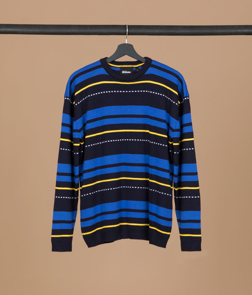 YELLOW AND BLUE Seven Sisters Jacquard knitwear