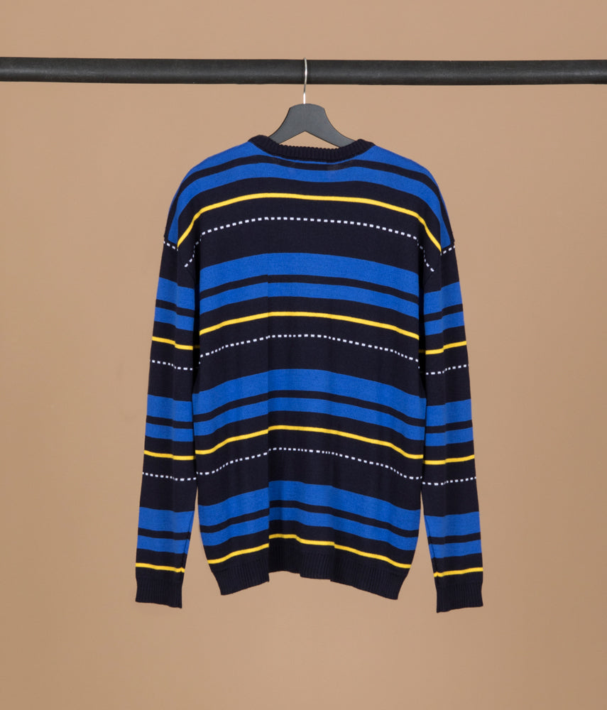 YELLOW AND BLUE Seven Sisters Jacquard knitwear