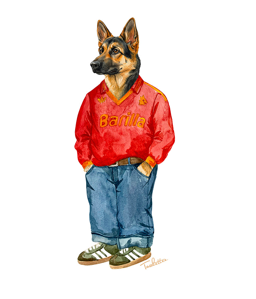 IL PASTORE TEDESCO Felpa cappuccio