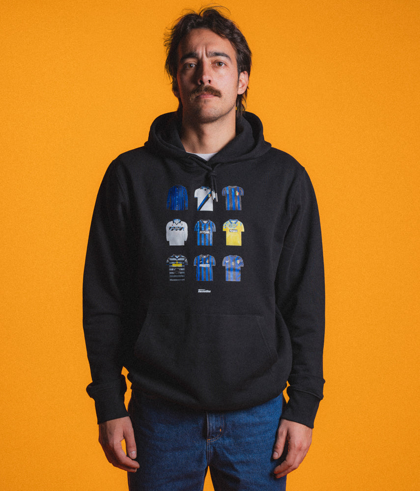 FOR THE BLACK AND BLUE SHIRT Hooded Sweatshirt