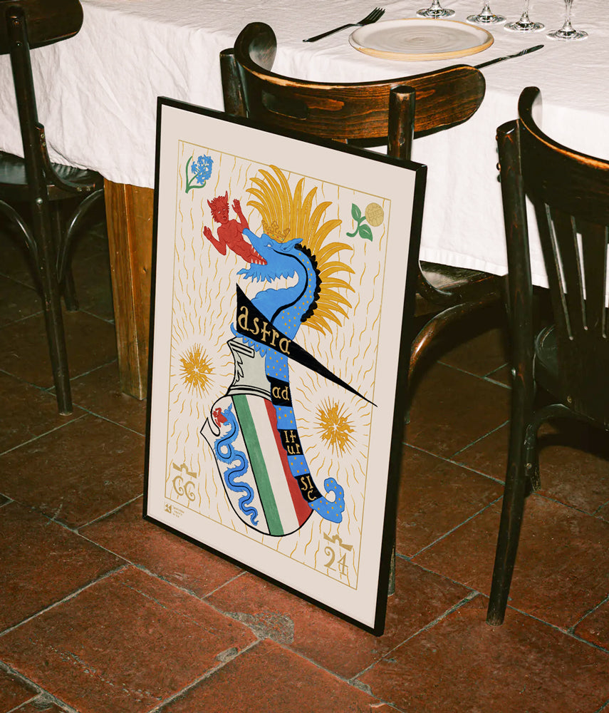 SIC ITUR AD ASTRA Poster 50x70cm