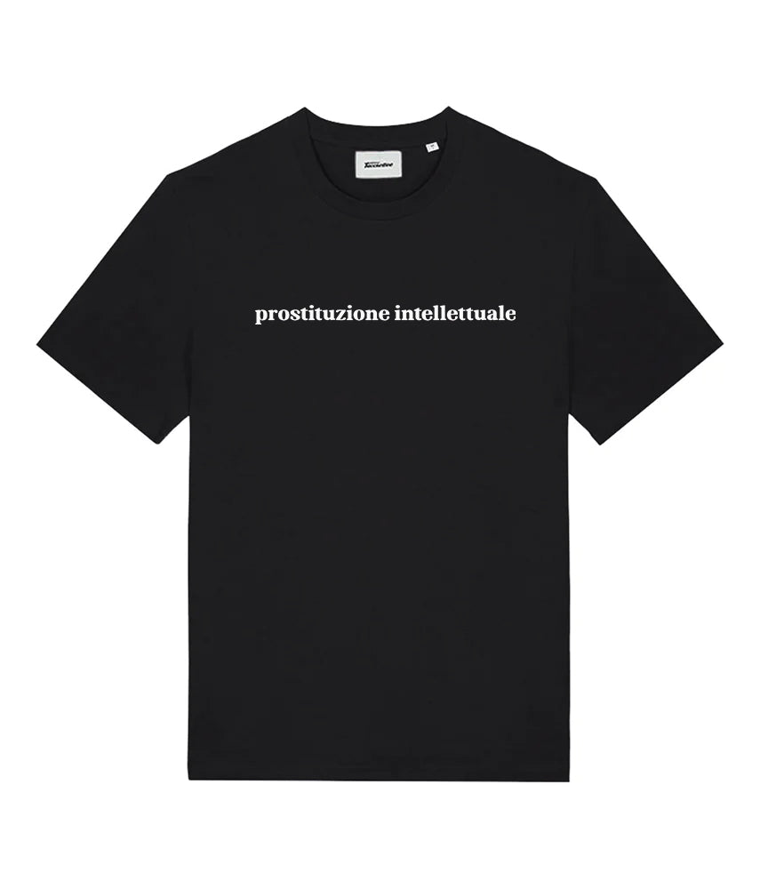 <transcy>PROSTITUZIONE INTELLETTUALE Printed T-shirt</transcy>