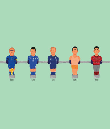 Gli anni - Tacchettee X CALCIATORIBRUTTI T-shirt stampata - Tacchettee