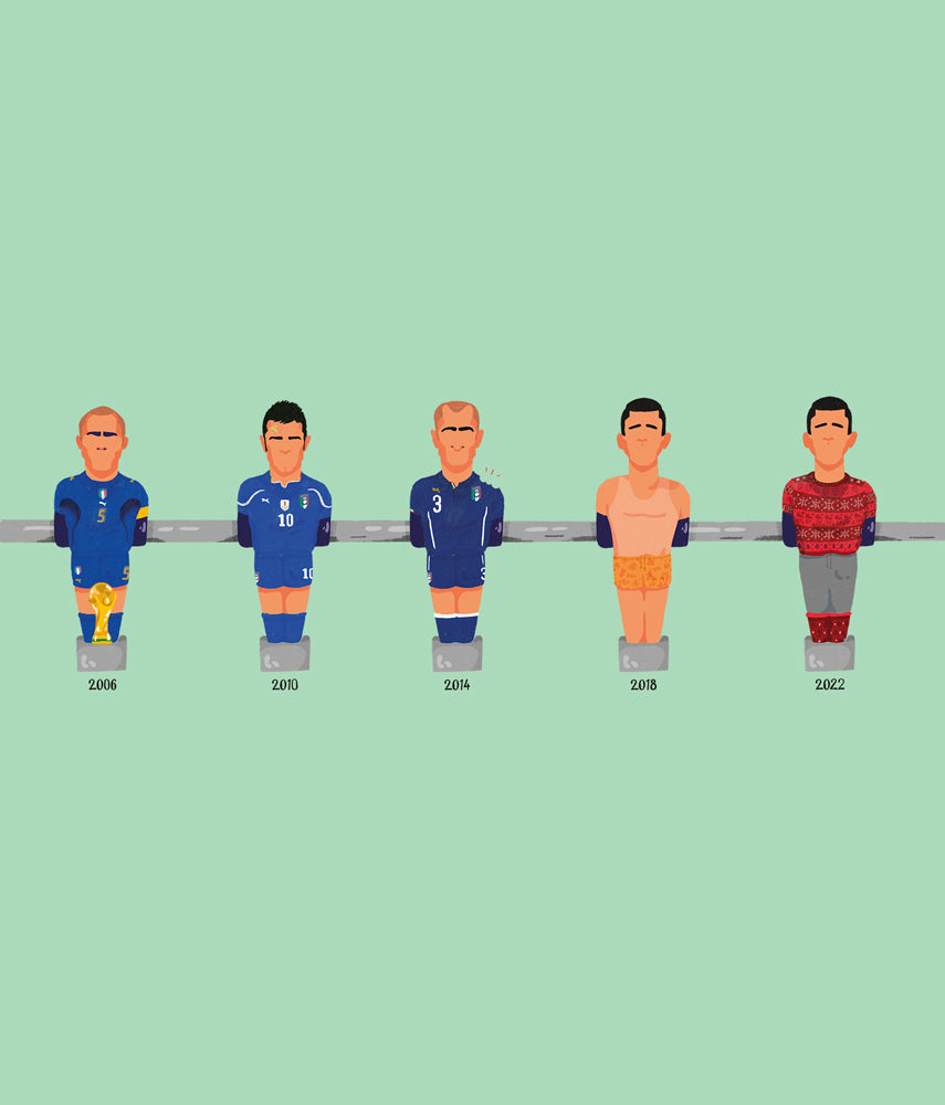 Gli anni - Tacchettee X CALCIATORIBRUTTI T-shirt stampata - Tacchettee