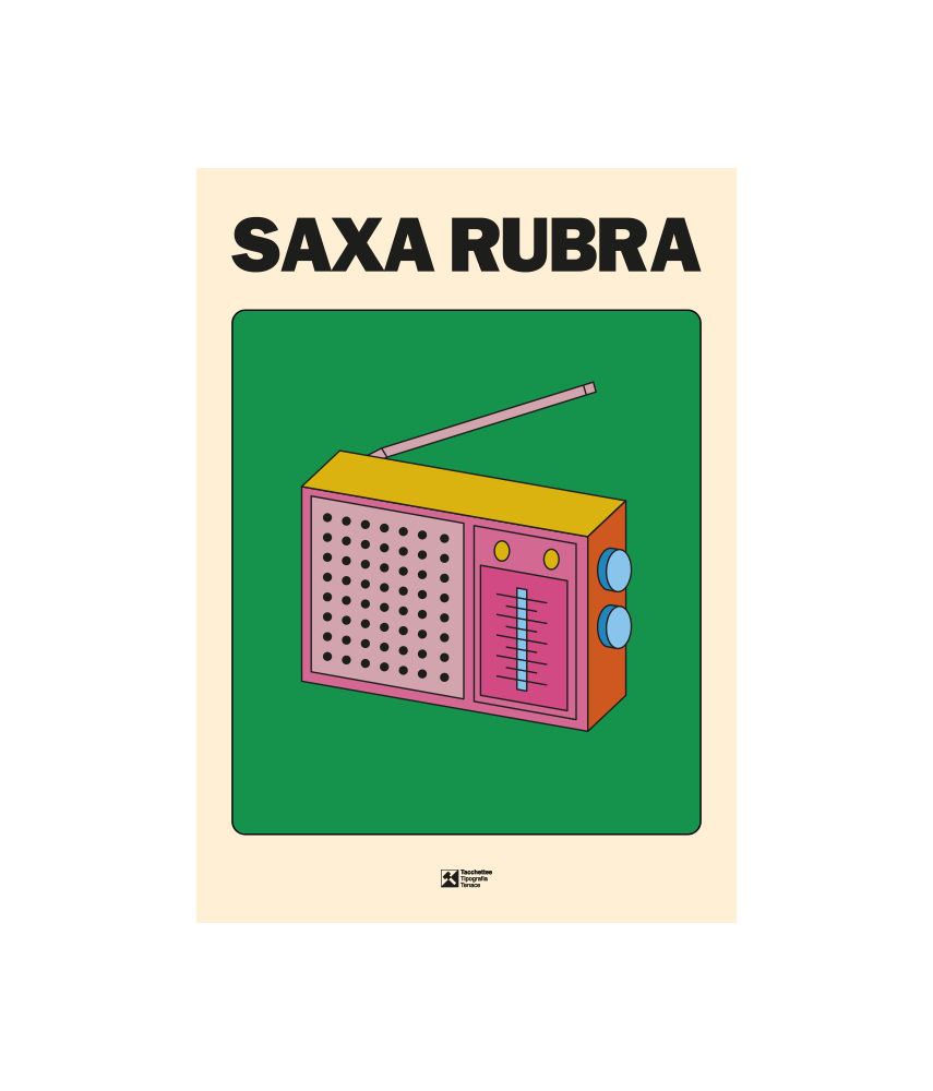 Affiche SAXA RUBRA 50x70cm