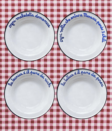 SCAMPAGNATA CON CARLETTO Set 4 Piatti - Tacchettee