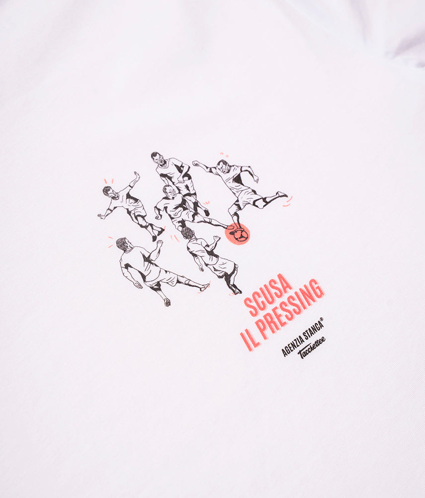 SCUSA IL PRESSING Agenzia Stanca x Tacchettee - T-shirt