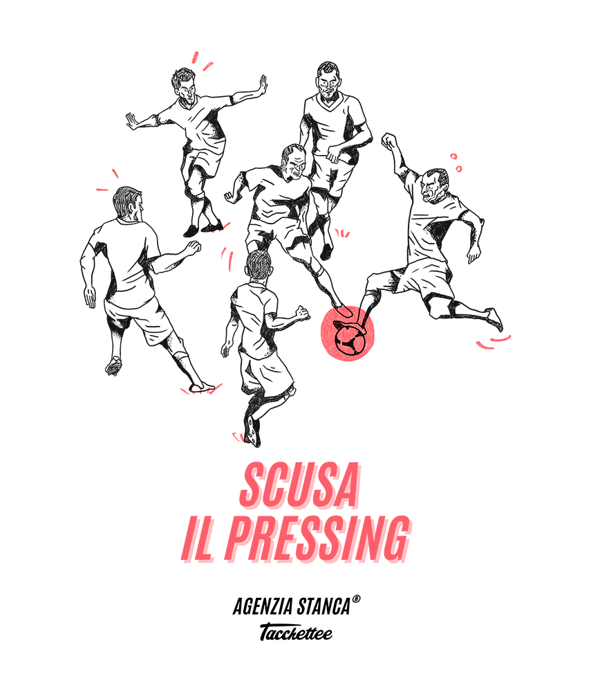 SCUSA IL PRESSING Agenzia Stanca x Tacchettee - T-shirt