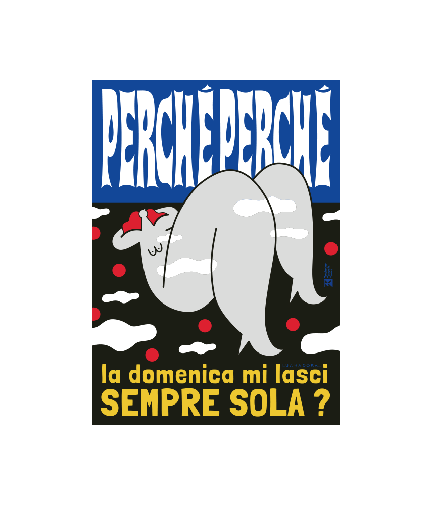 Affiche DIMANCHE TOUJOURS SEUL 50x70cm