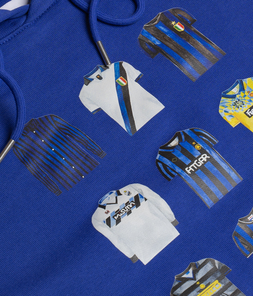 FOR THE BLACK AND BLUE SHIRT Hooded Sweatshirt