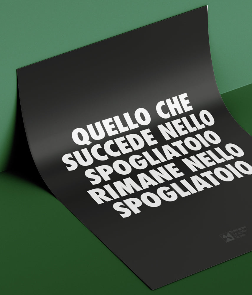 QUELLO CHE SUCCEDE NELLO SPOGLIATOIO Poster