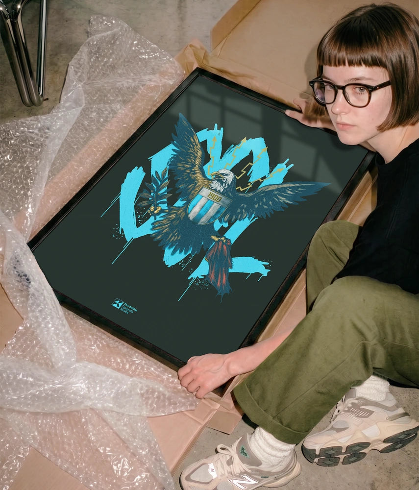IL VOLO DELL'AQUILA CELESTE Poster