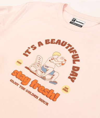 STAY FRESH! (It's a beautiful day) T-shirt stampata - Tacchettee