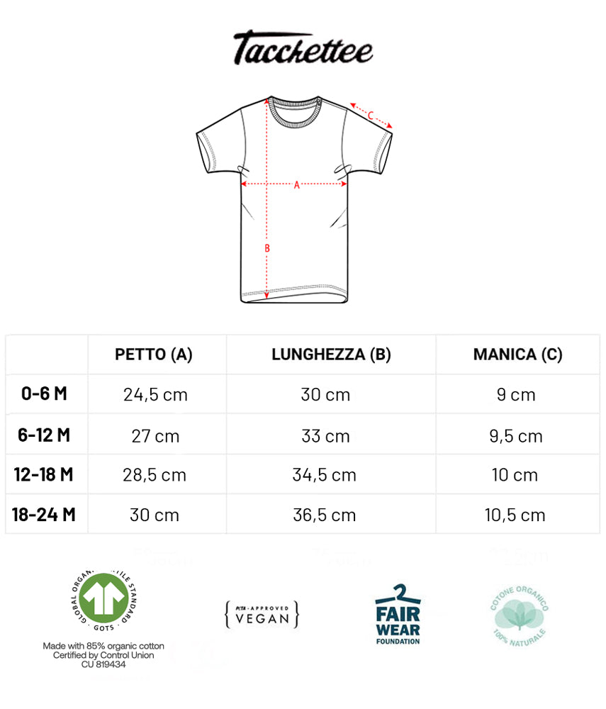 SCUSATE IL RITARDO Baby T-shirt — Tacchettee - Main Image