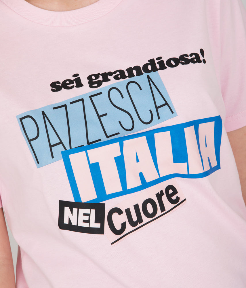 PAZZESCA Tacchettee X La Gazzetta dello Sport T-shirt con applicazione