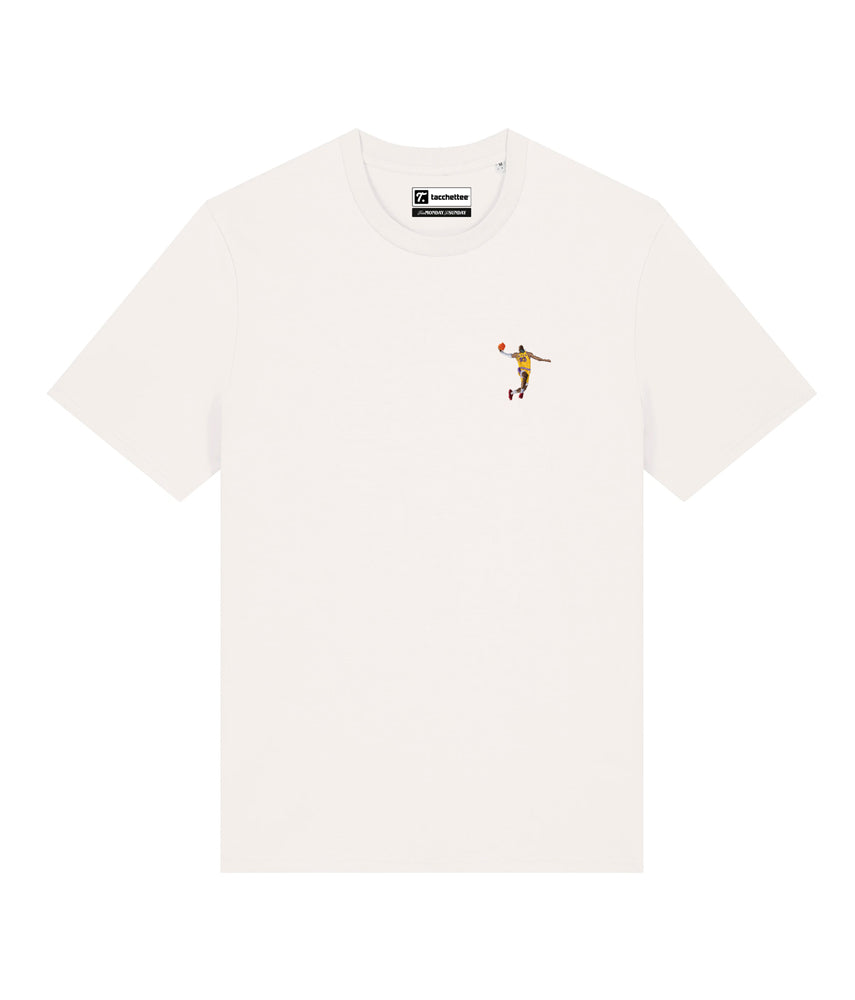 KING JAMES T-shirt ricamata