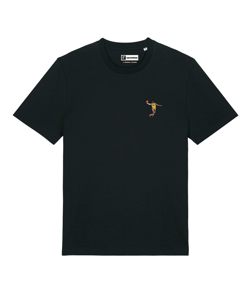 KING JAMES T-shirt ricamata