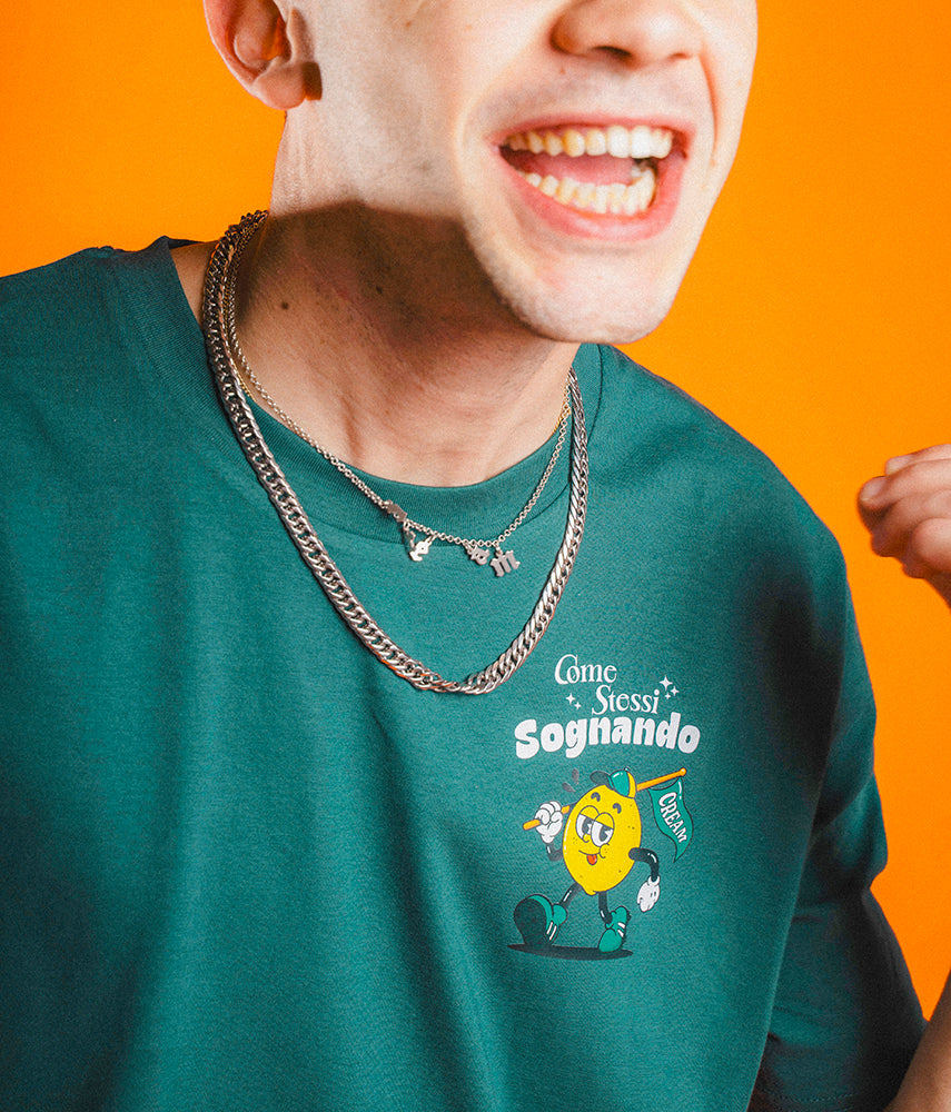 GREEN AND YELLOW Printed T-shirt