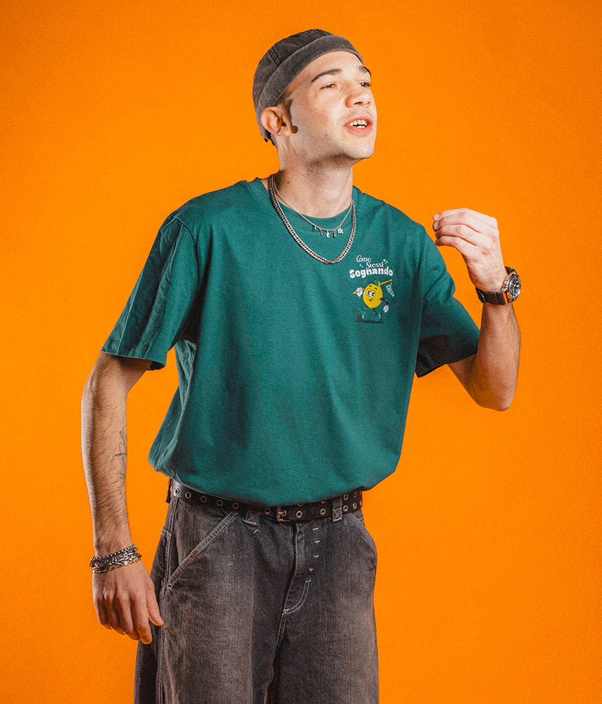 GREEN AND YELLOW Printed T-shirt