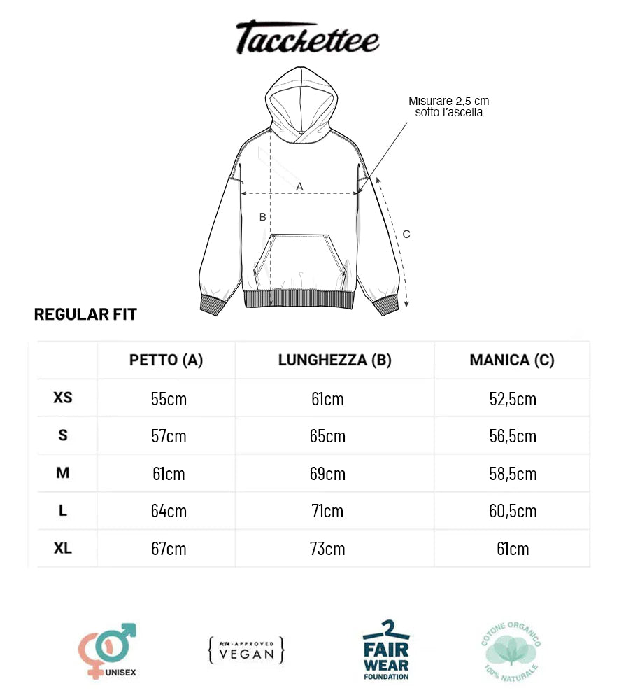 HO VOGLIA DI... Felpa Cappuccio Oversize