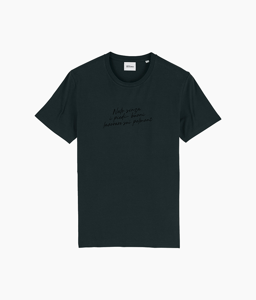 BORN WITHOUT GOOD FEET Embroidered T-shirt
