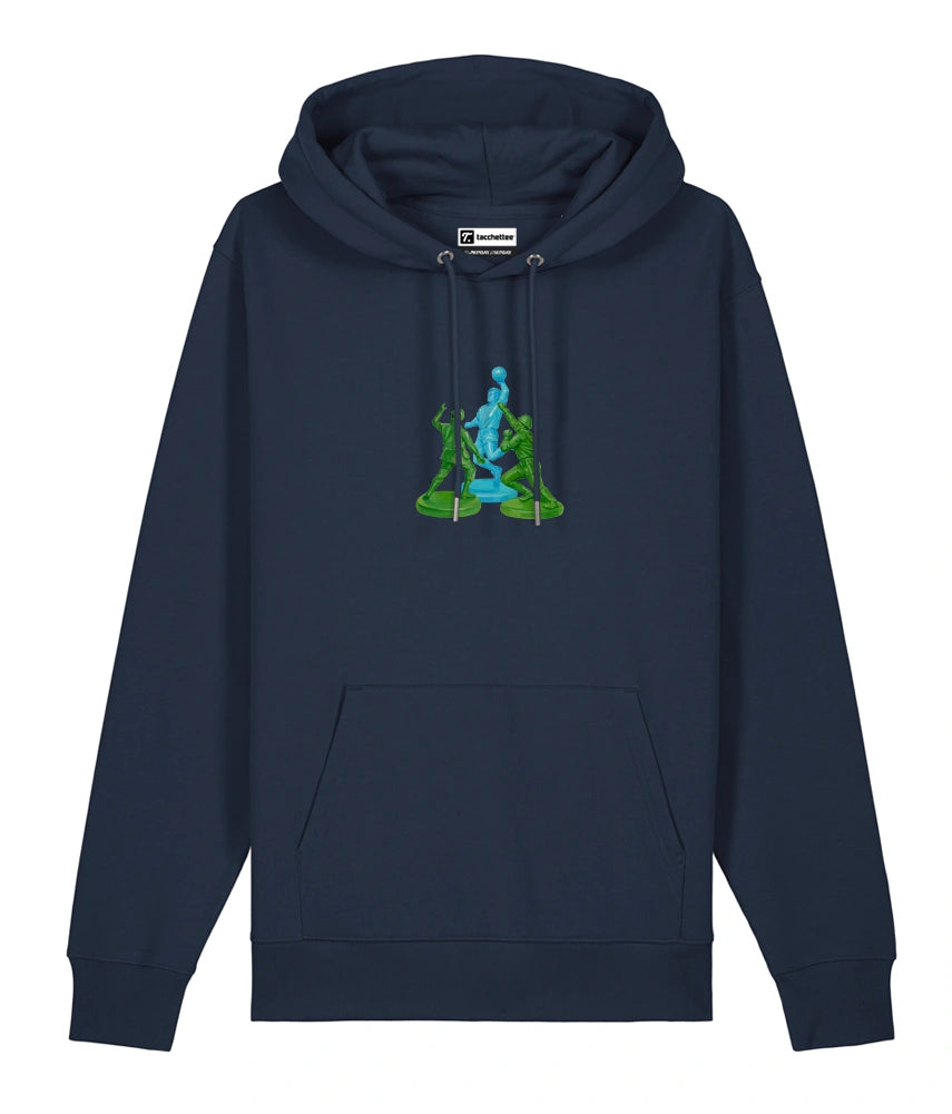 THE HAND OF GOD Felpa Cappuccio - Blu Navy