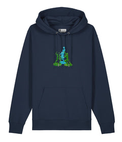 THE HAND OF GOD Felpa Cappuccio - Blu Navy