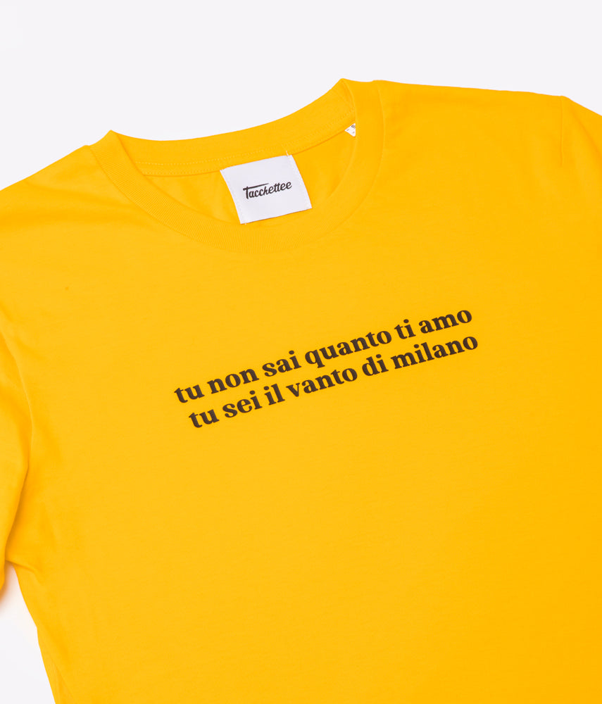 TU NON SAI QUANTO TI AMO Frase T-shirt stampata