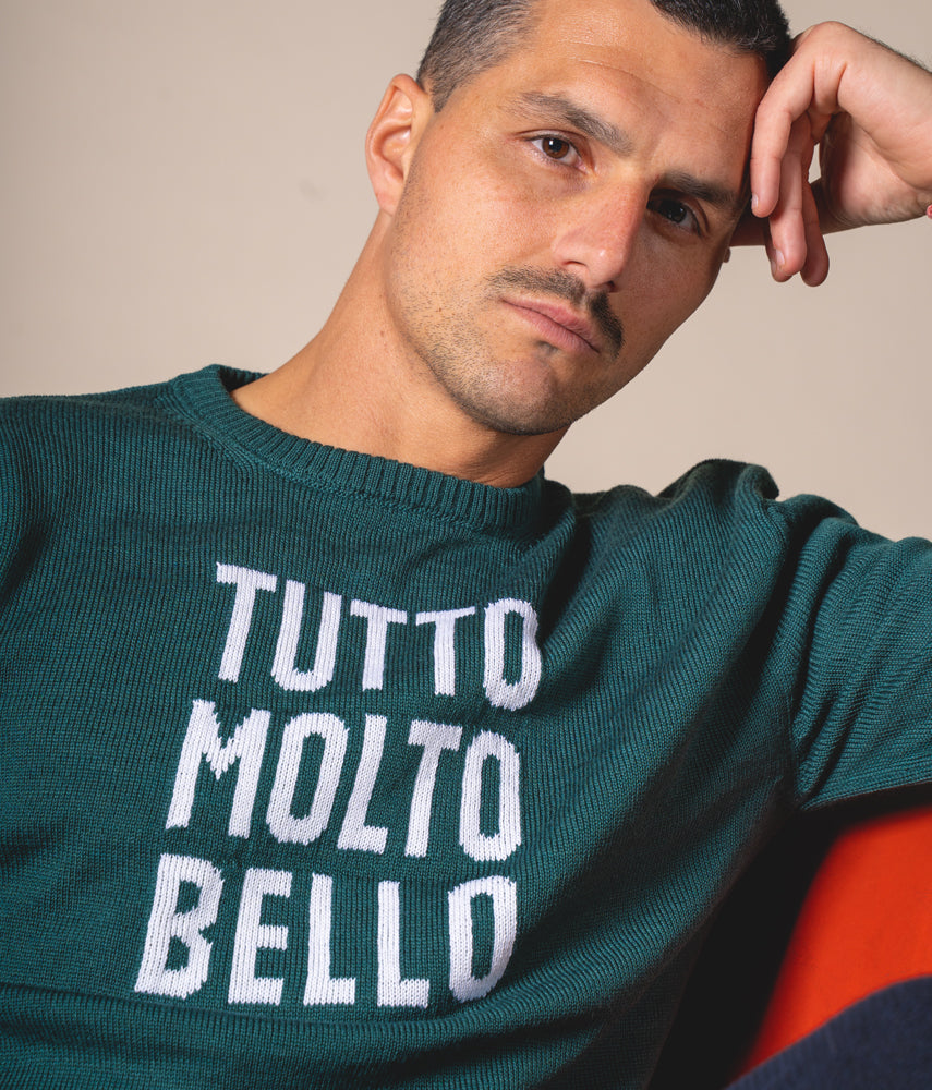 TUTTO MOLTO BELLO FIGC Italia x Tacchettee Maglieria jaquard