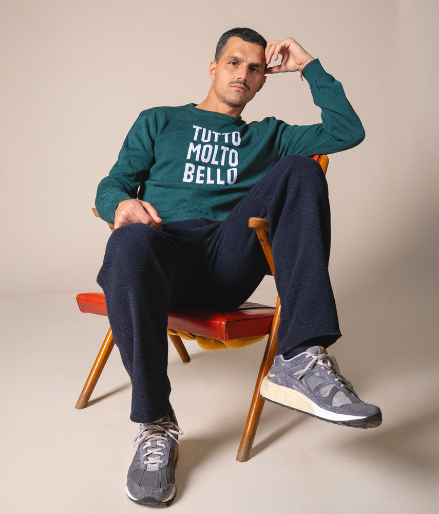 TUTTO MOLTO BELLO FIGC Italia x Tacchettee Maglieria jaquard