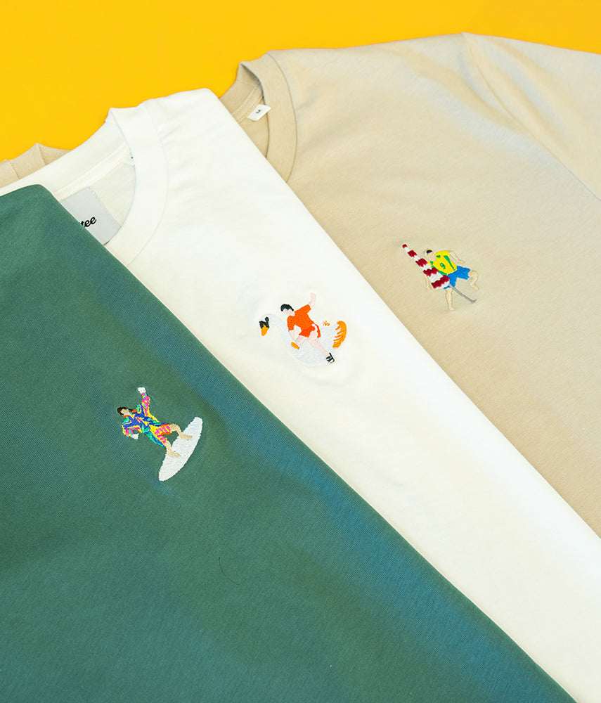 IL SURFER T-shirt ricamata