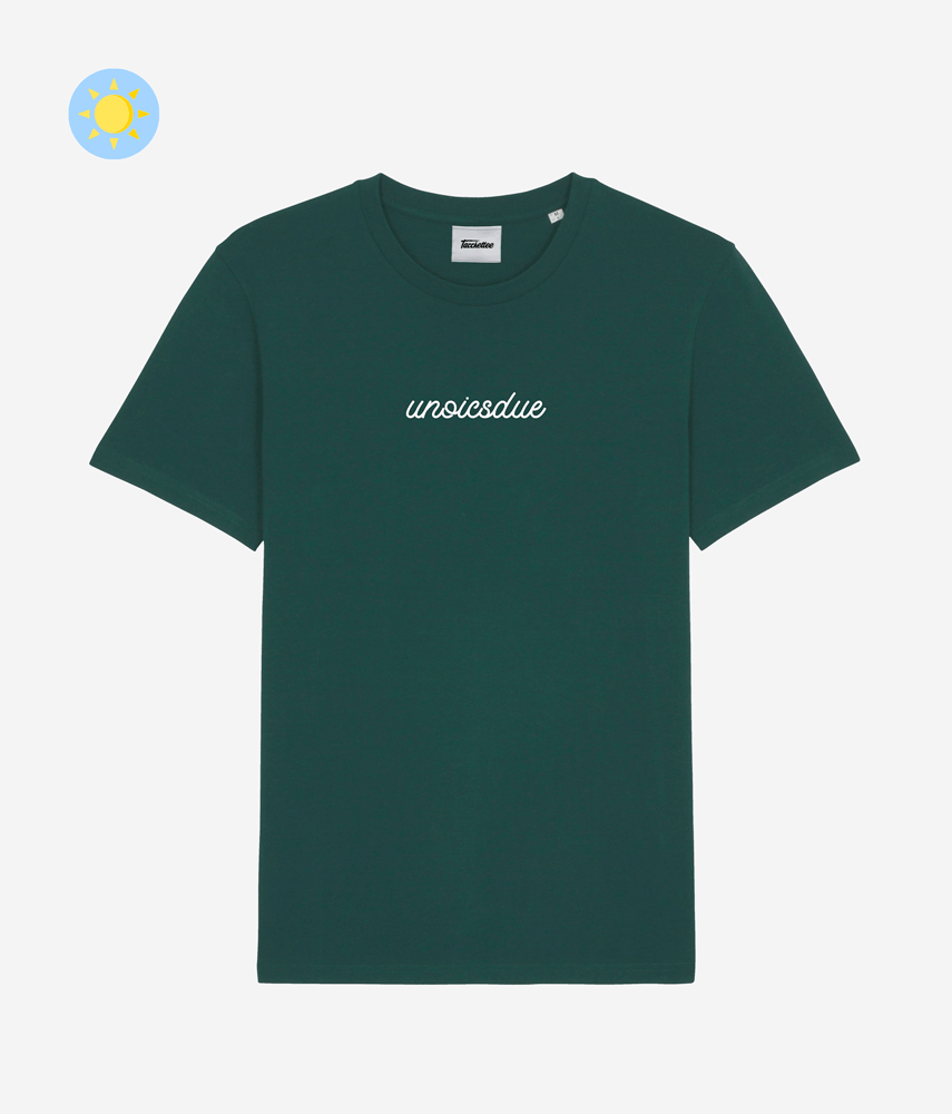 UNOICSDUE T-shirt ricamata Fosforescente 🔦 - Tacchettee