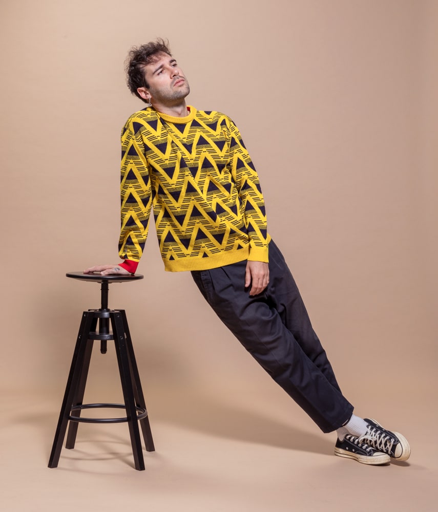 BRUISED BANANA 1991 Maglieria jaquard - Tacchettee